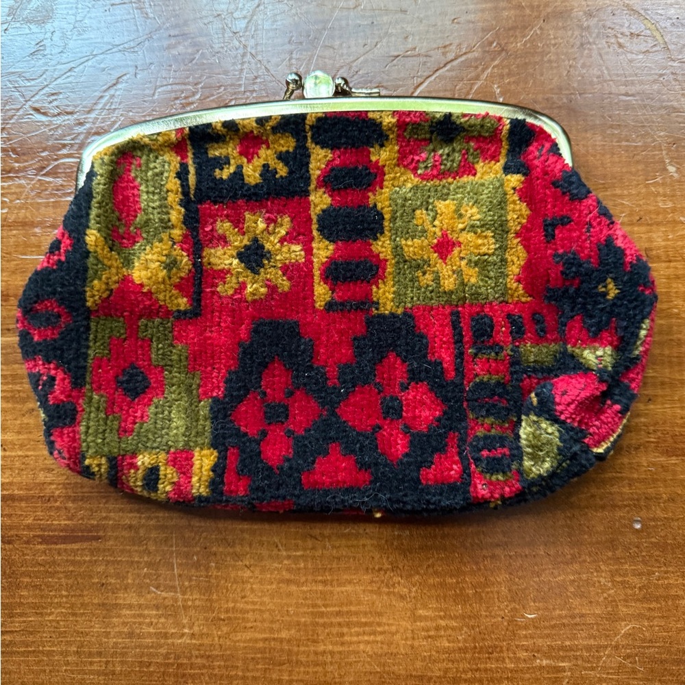 Vintage Multicolor Clutch Bag